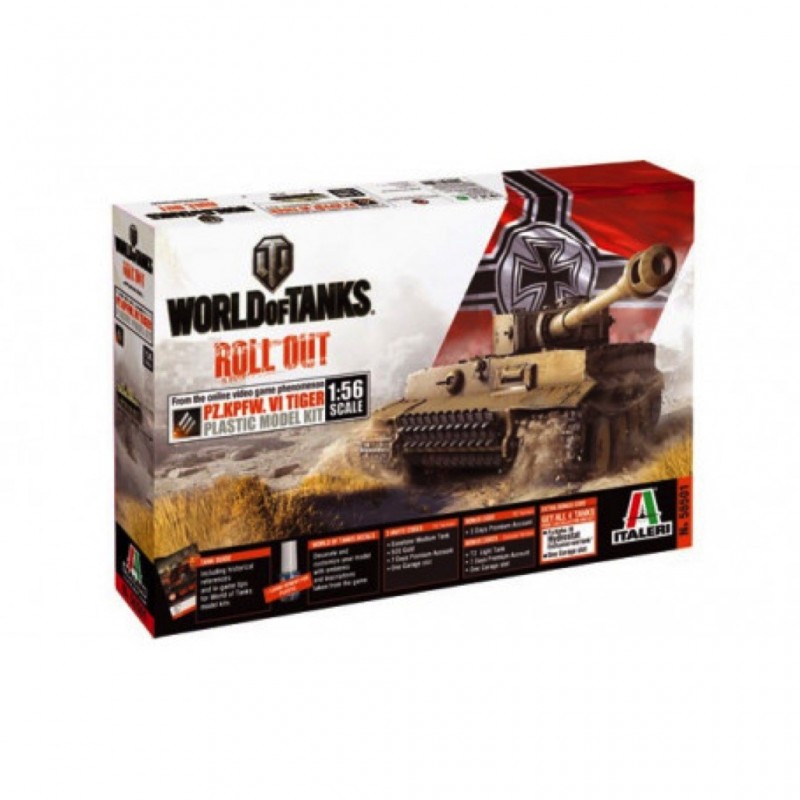 Maquette Tiger I World of Tanks 1/56 - Italeri 56501