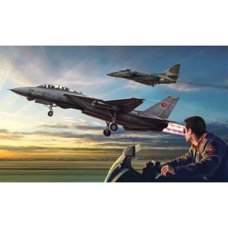 Maquette Duo Top Gun f14/a4f 1/72 - Italeri 1422