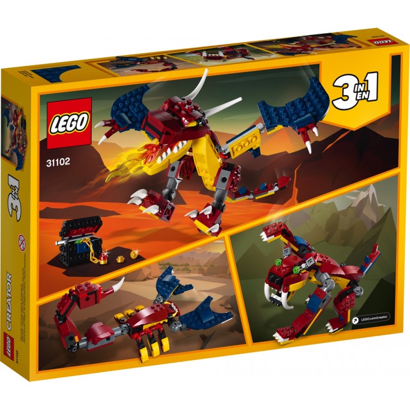 Lego Creator 31102 : Le dragon de feu