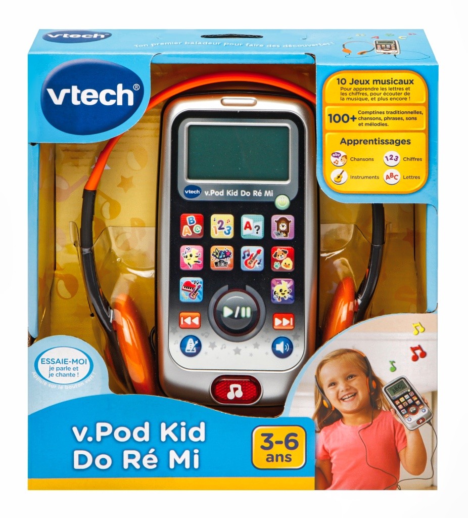 Baladeur musical éducatif VTECH V.Pod Kid Do, Ré, Mi rose - Pour enfants de  3 à 6 ans - Cdiscount Jeux - Jouets
