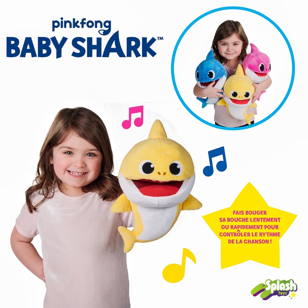 Baby Shark - Marionnette cantarine Maman Shark : : Jeux et Jouets