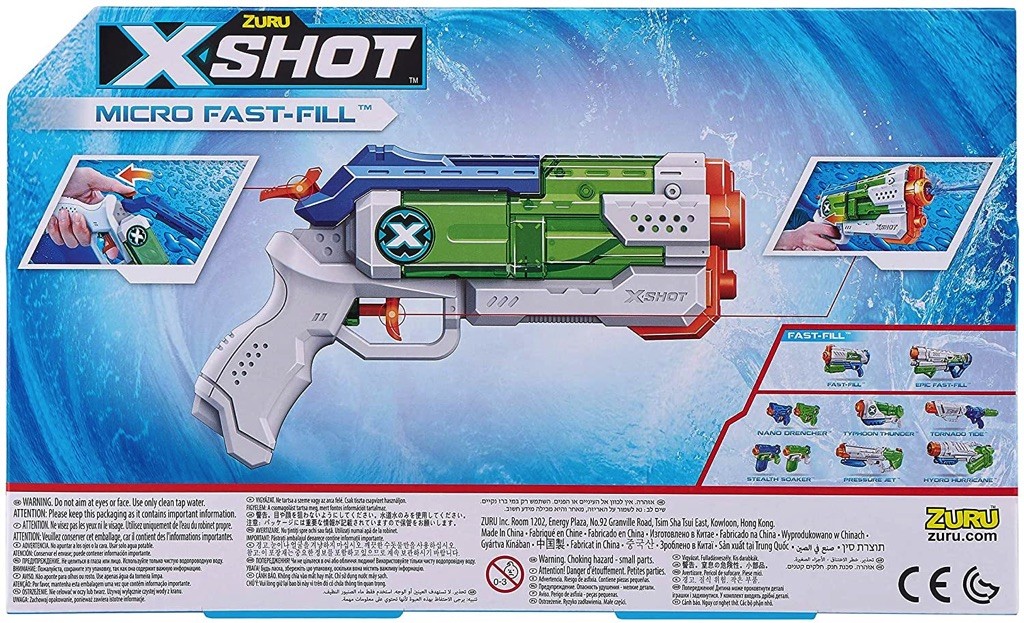 Pistolet à eau : Xshot fast fill